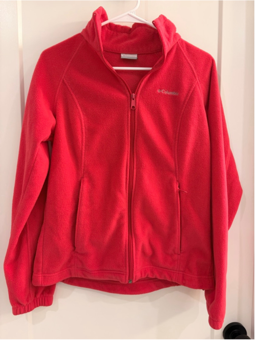 Columbia Benton Springs Full Zip Fleece Jacket Hot Pink Size M